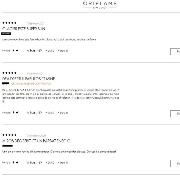 Apă de toaletă Glacier/ Glacier Fire, 100 ml (Oriflame)