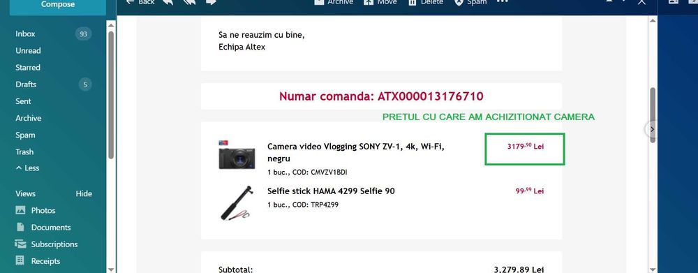 Camera foto Sony ZV1 + Geantă Sony CADOU – Desigilată, dar NEFOLOSITĂ!