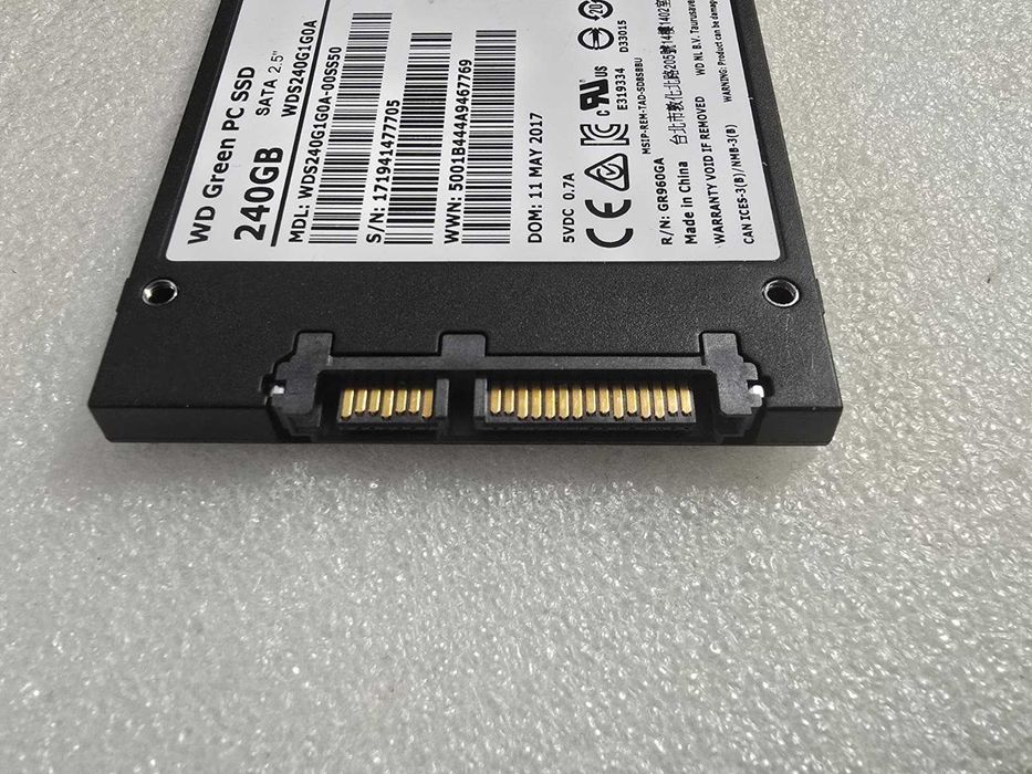 Solid State Drive(SSD) Western Digital Green, 240GB, 2.5", SATA III