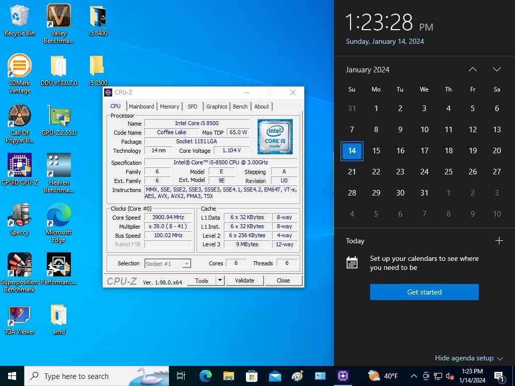 Procesor  Gaming Intel Coffee Lake, Core i5 8500 3.GHZ socket LGA 1151