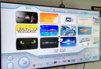 Consola jocuri Nintendo Wii cu 2 manete, adaptor HDMI, 56 de jocuri