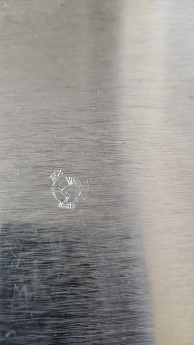 Голям гравиран поднос от цветни метали