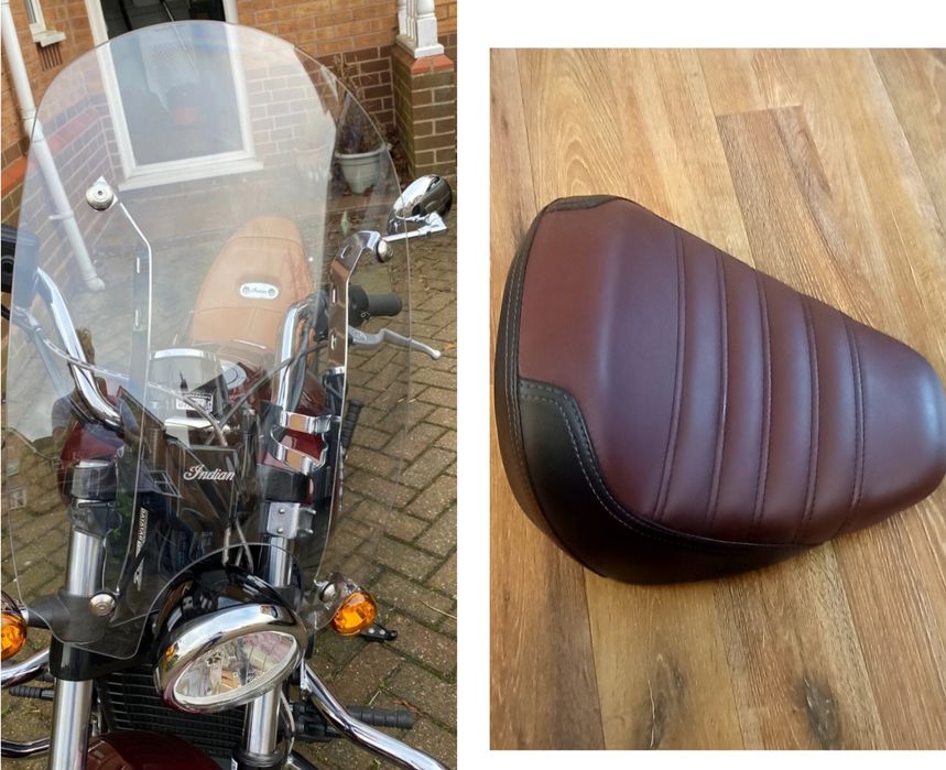 Indian Scout, Седалка и слюда