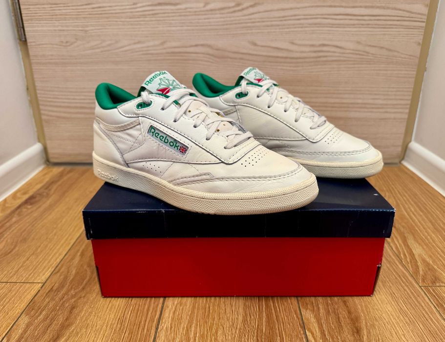 Reebok Club C Mid II Vintage - 42,5 - Chalk / Off-white | Green