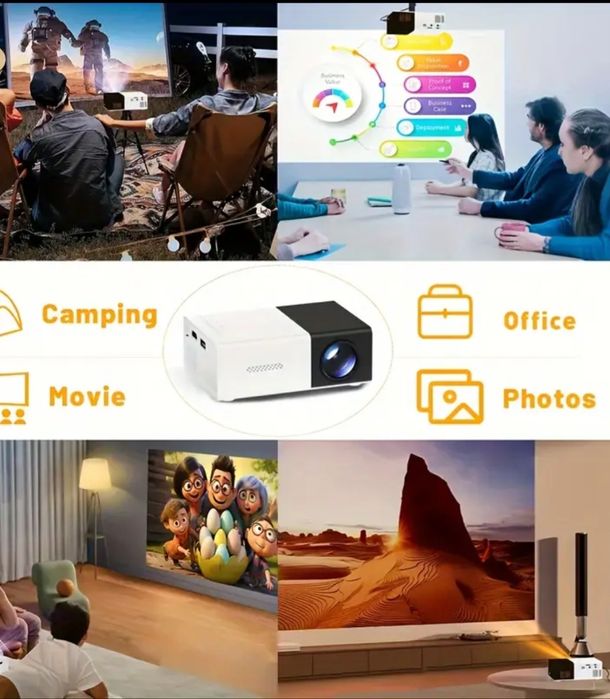 Мини LED проектор за домашно кино