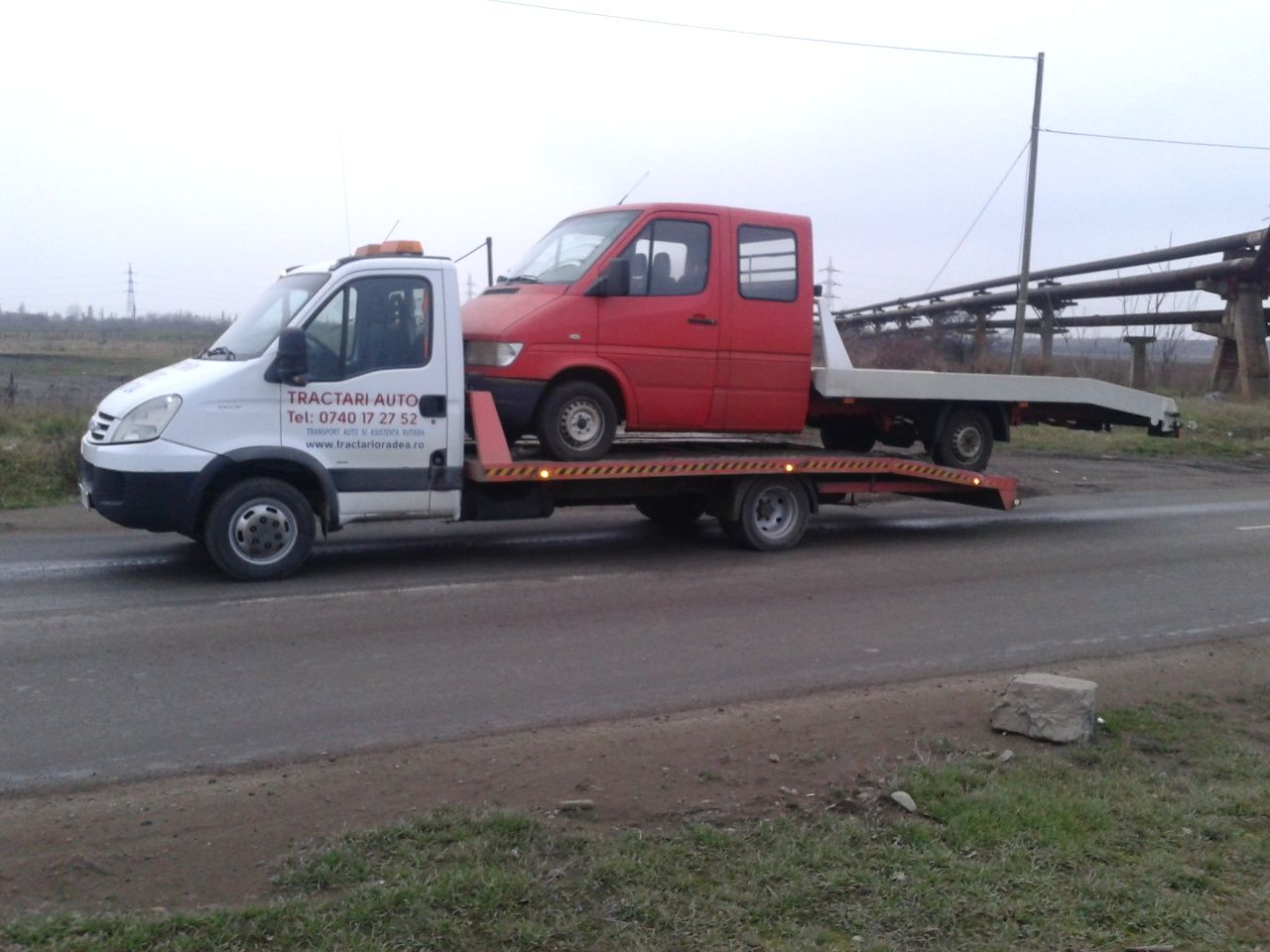 Tractări auto profesionale non stop tel. o74o172752