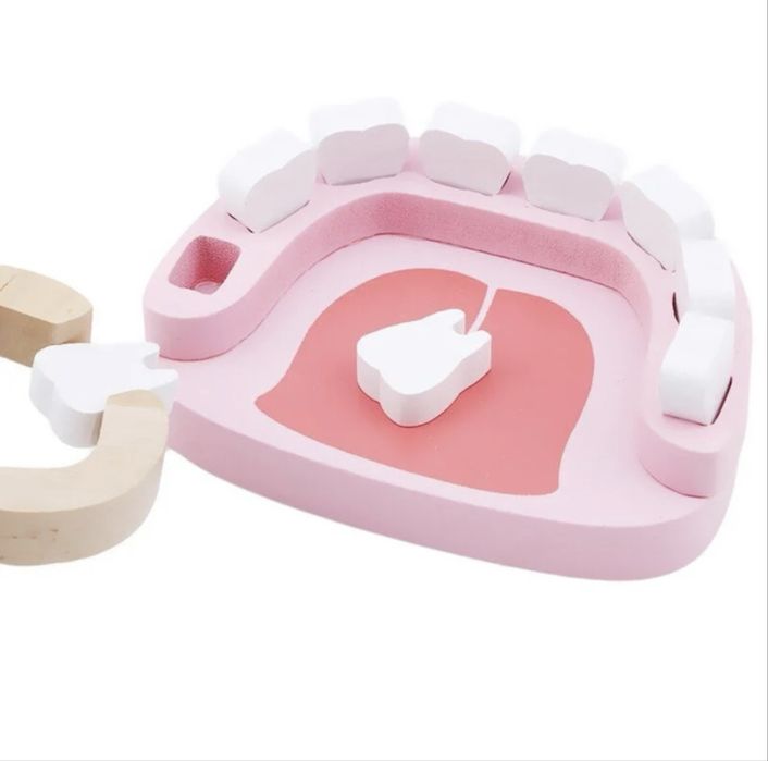 Trusa doctor stomatolog de lemn, 36 de piese, NOU