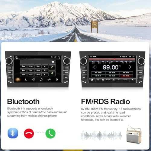 Нов Двоен DIN Android 13 CarPlay Радио за кола Opel Astra Corsa Zafira