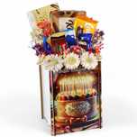 Подаръчна кашпа „Happy Birthday“ с шоколадови изкушения