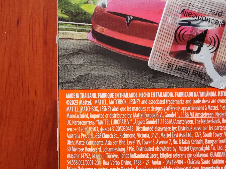 vand set masinute MATCHBOX MBX service 2022, TESLA 20 Anniversary 2023