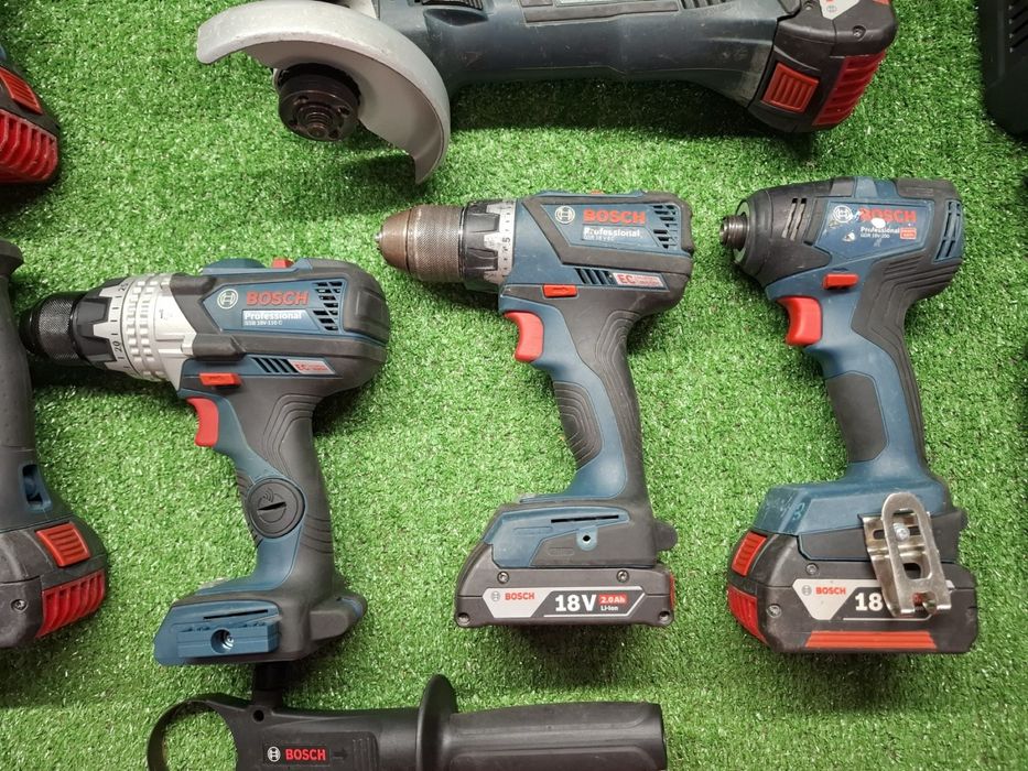 Bosch 18v винтоверт/ъглошлайф/перфоратор/импакт