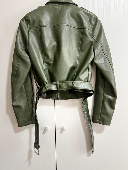 Geaca biker kaki