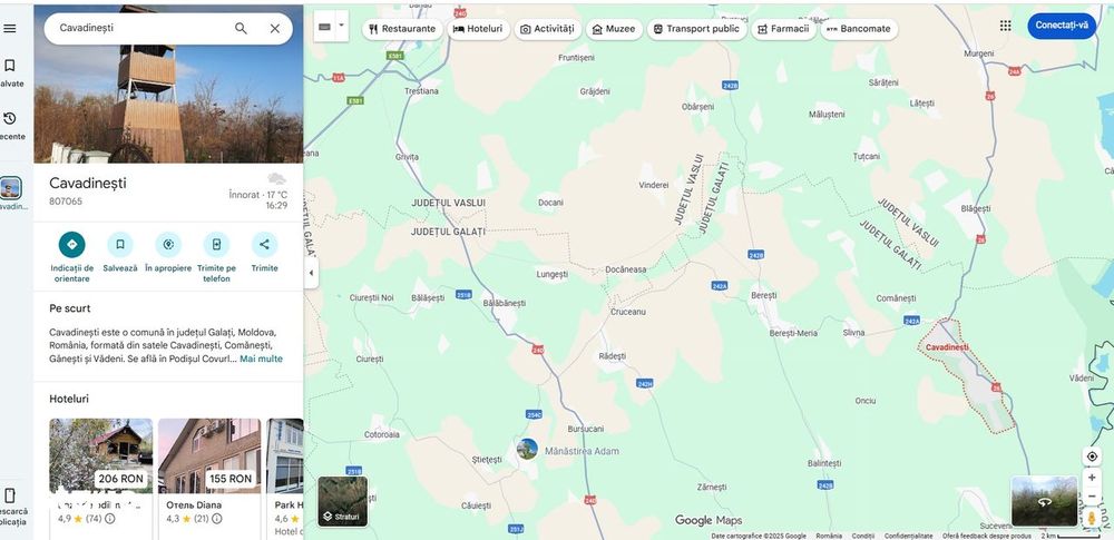 Terenuri extravilane Cavadinesti jud Galati