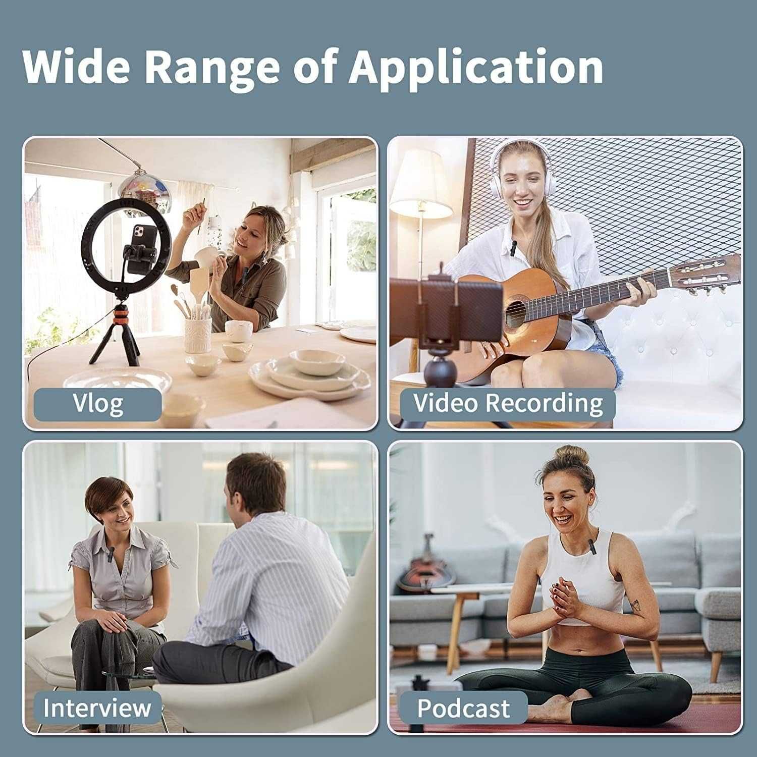Безжичен микрофон за телефон Digital One SP01081 K9, Wireless