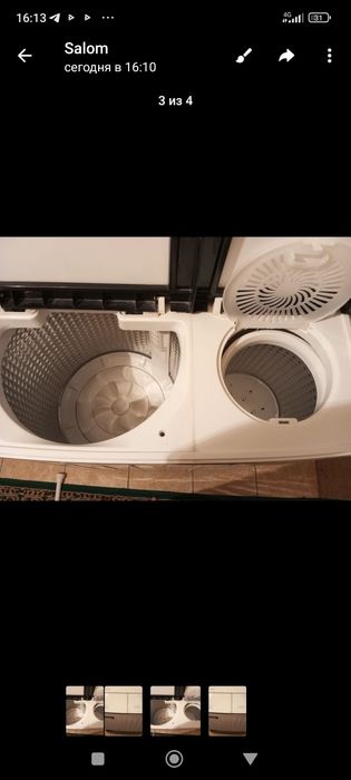 Стиральная машинка полу автомат 10 кг, б/у