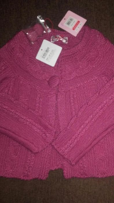 Cardigan lana fetita 3-4 ani, nr.104, nou!