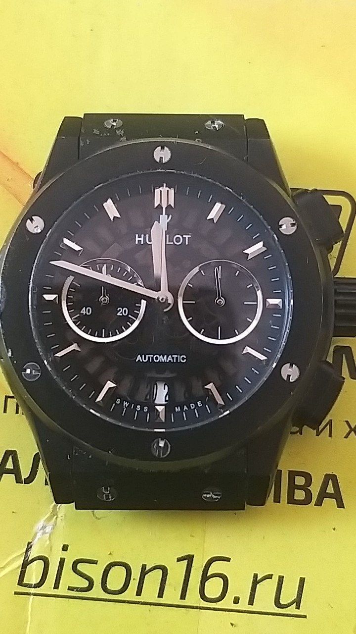 Hublot soati  classic keramik avtomat soat daqiqa soniya sanagacha