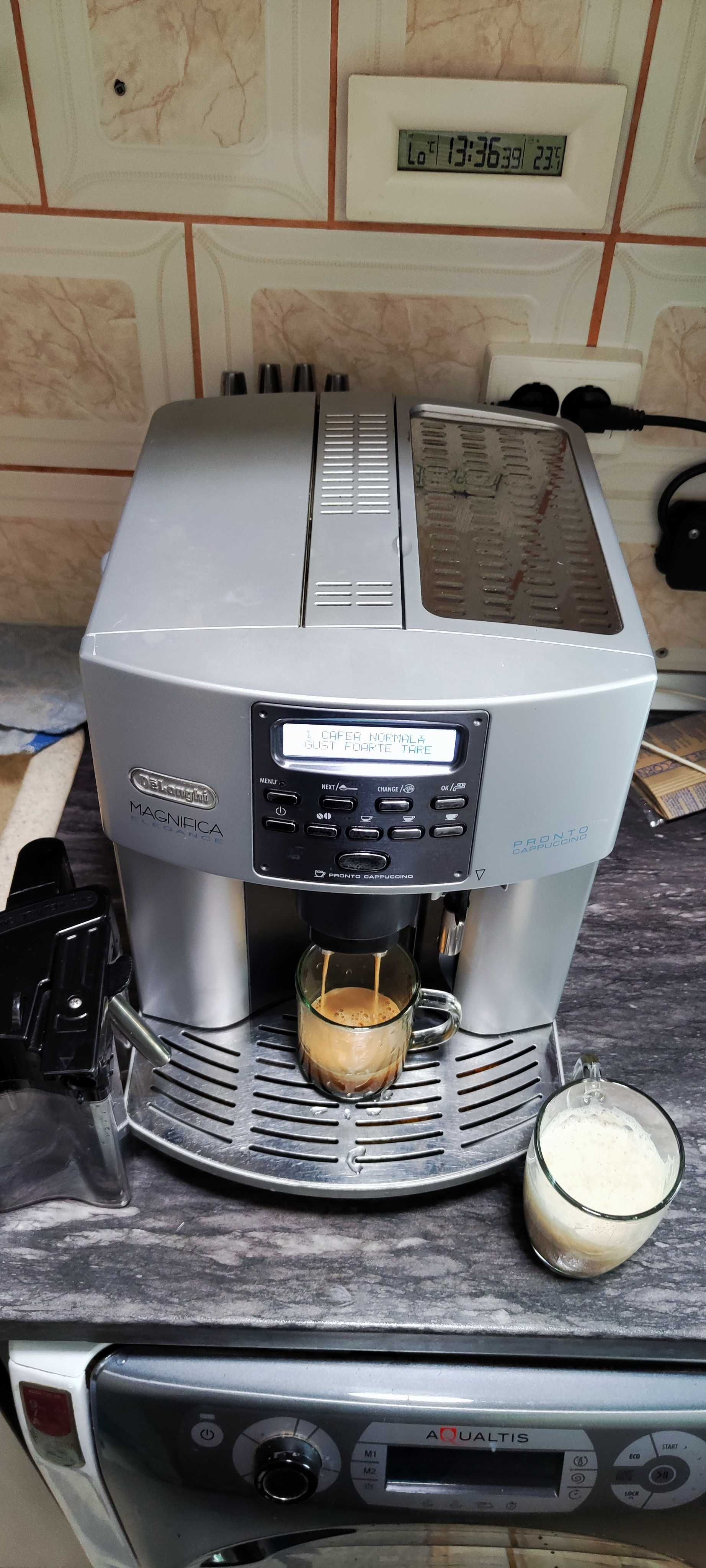 Espressor Automat De'Longhi ESAM 3600 cu Cafea Boabe si Cana Lapte