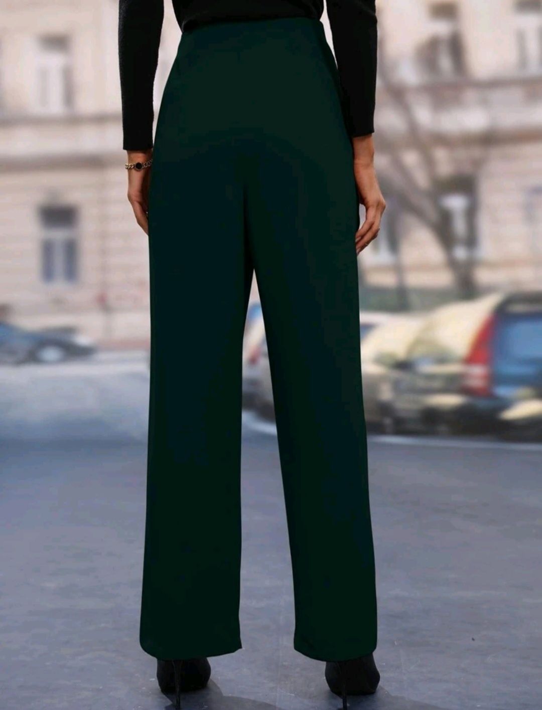 Официален зелен панталон Shein