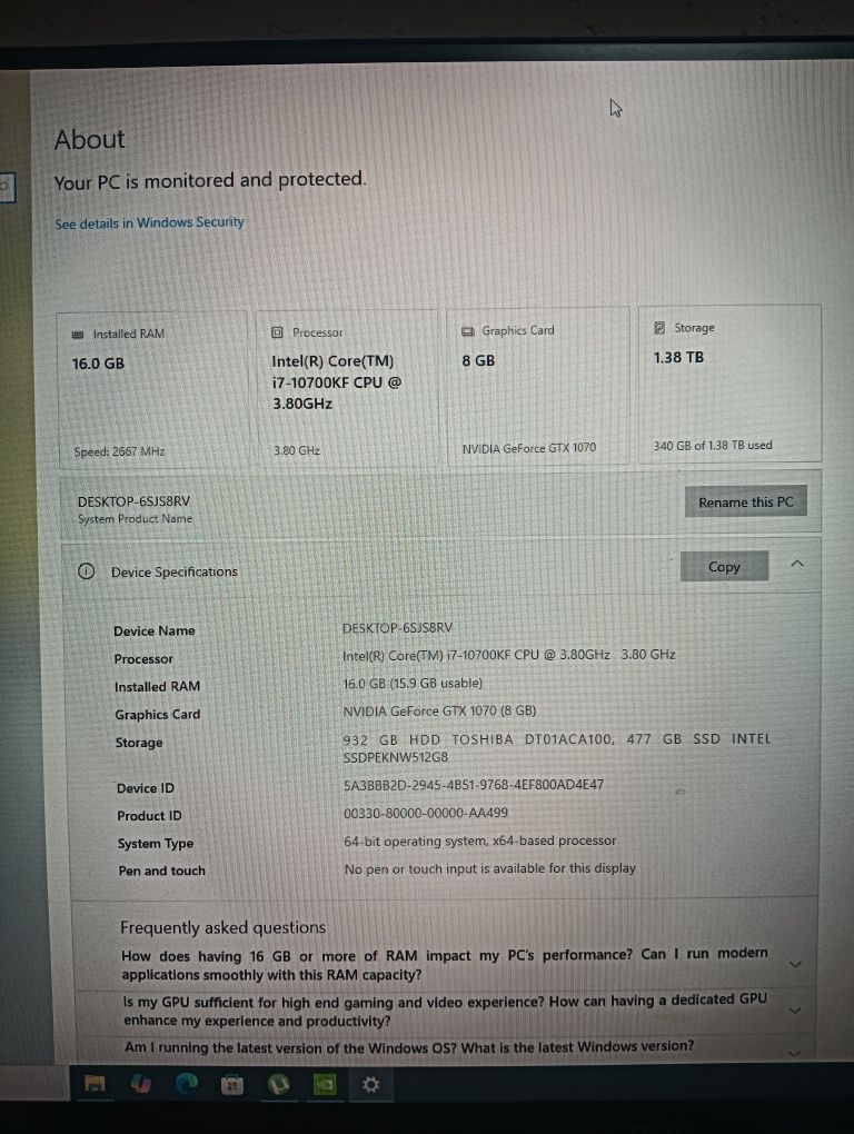 Vând setup gaming,sau doar unitate