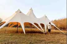 Cort de evenimente, stretch, pergola de 155 mp, material oxford.