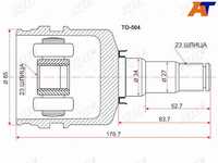 Шрус внутренний  Toyota Allex