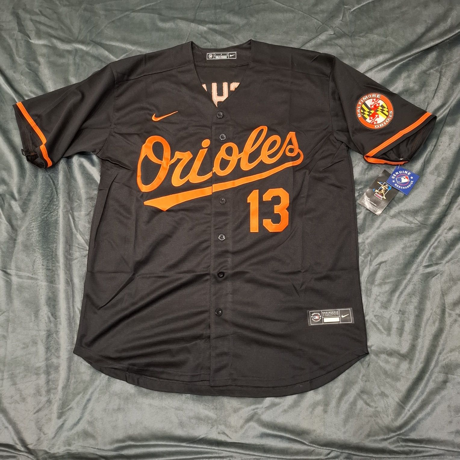NIKE MLB тениска/фланелка на Baltimore Orioles номер 13 НОВА