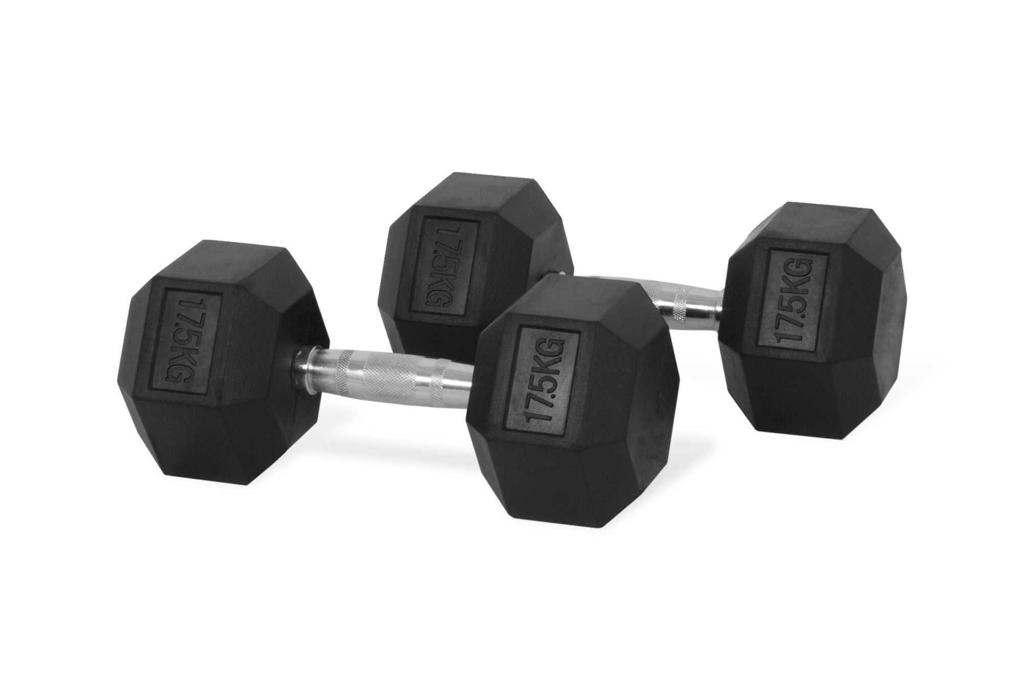 Дъмбели Хекс Pro , Фиксирани Гири HEX 2 × 17.5 кг, Dumbbells