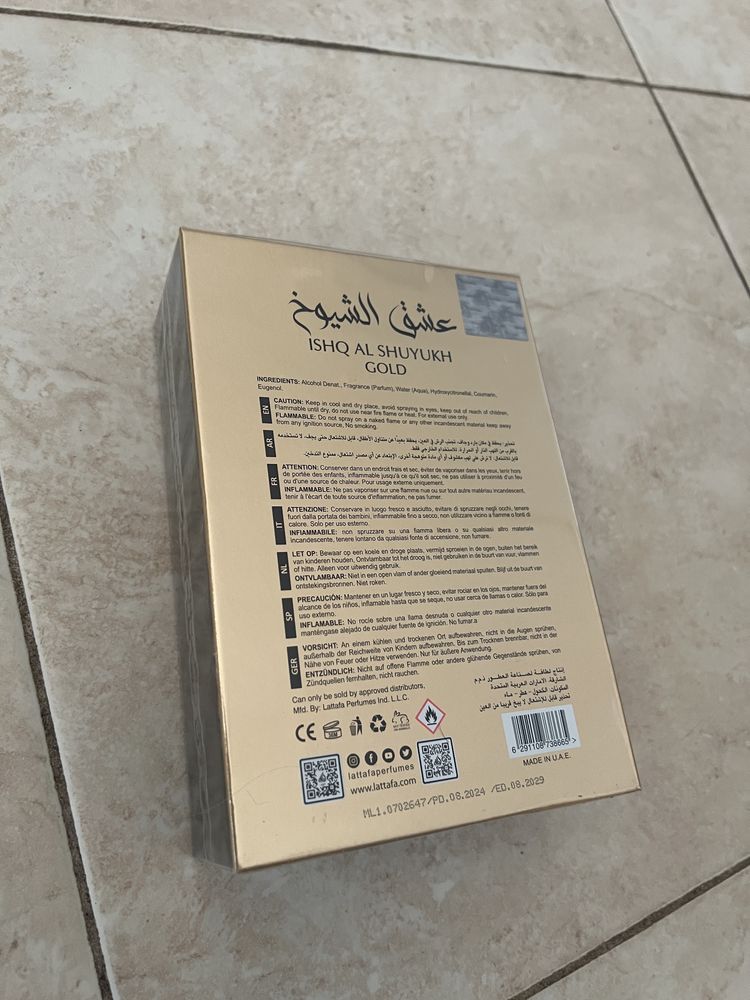 Lattafa ISHQ AL SHUYUKH Gold EDP 100ml