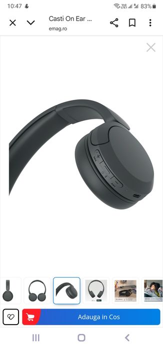 Casti wireless Ear Sony WH-CH520B