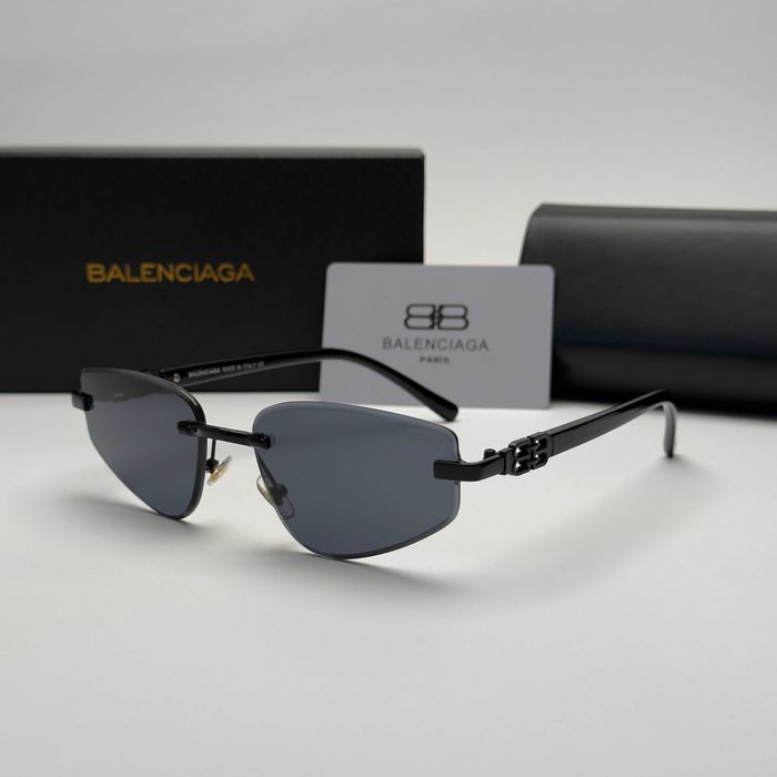 Дамски слънчеви очила Balenciaga Rimless BB Black Cat Eye UV400 CE