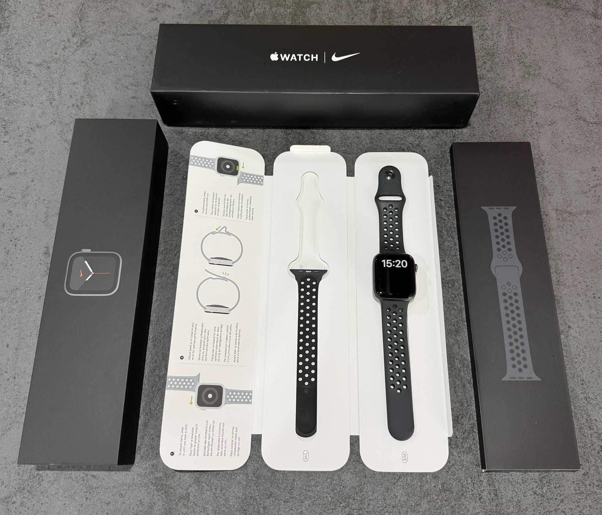 Apple Watch Nike S5 44mm Space Grey Aluminium Case Anthracite/Black