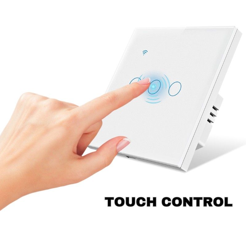 Intrerupator smart touch, WiFi, Sticla securizata, iUni 3G, 10A