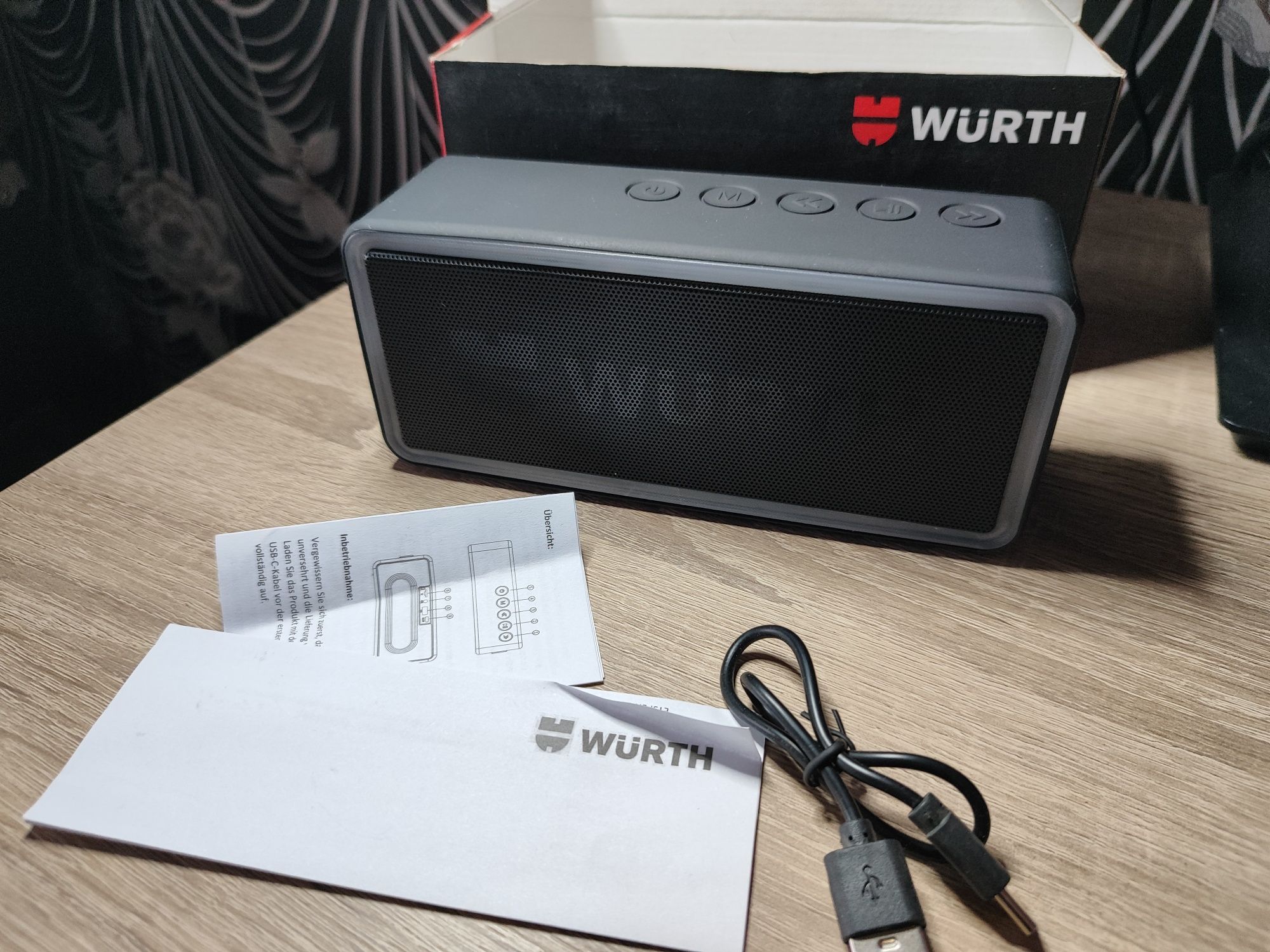 ПРОМО ! Wurth Bluetooth RGB безжична колонка !