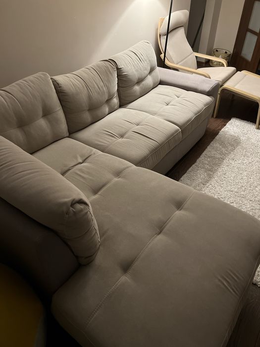 Разтегателен ъглов диван