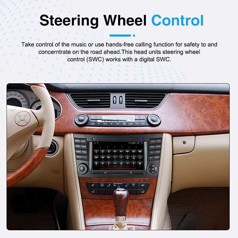 Мултимедия Mercedes E Class Двоен дин Мерцедес W211 Е320 Android CLK Е