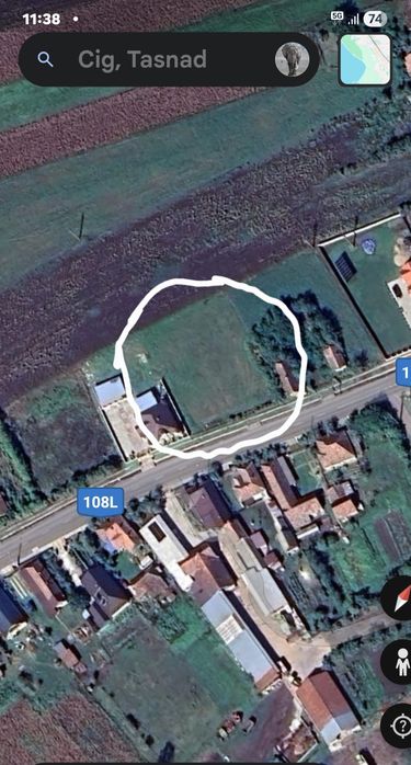 Vând teren intravilan sat Cig , Tasnad jud Satu Mare