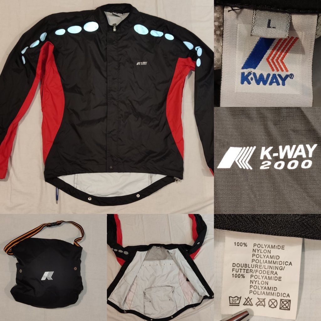 Geaca K-Way mărimea L bărbați impermeabila moto ATV scuter bicicleta