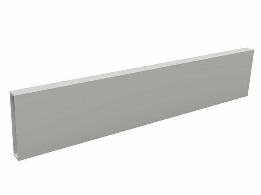 Gard aluminiu scandura aluminiu alb