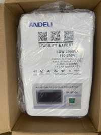 Продаю Стабилизатор напряжения АНДЕЛИ/ANDELI/Stabi с QR-код.SDW-2 Kva