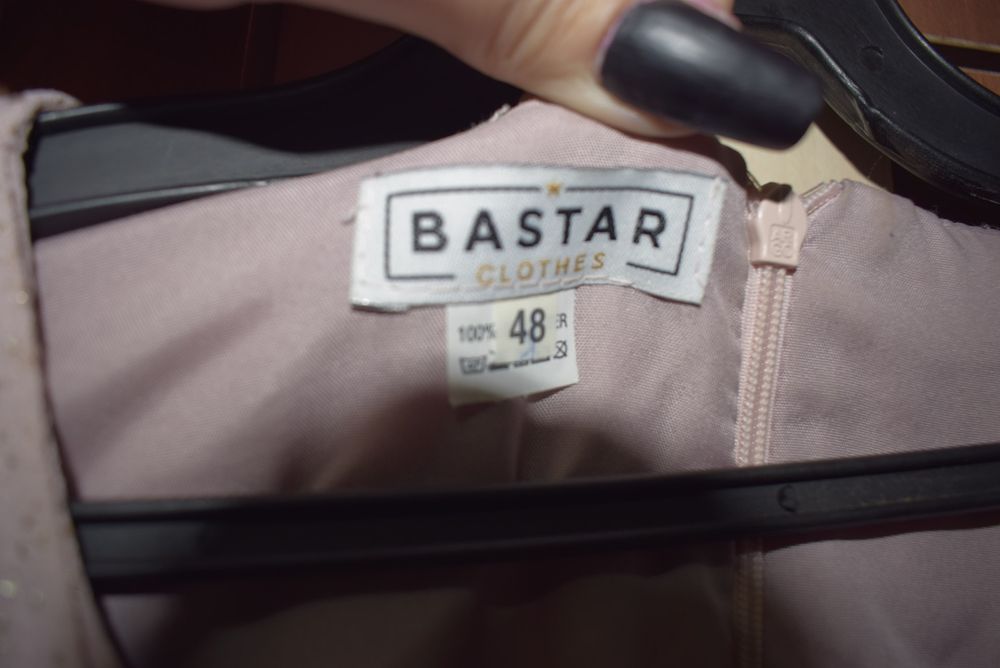 Rochie roz pudrat cu sclipici