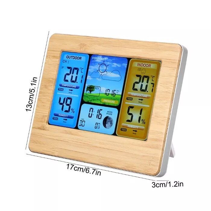 Statie meteo pt interior/exterior, wireless, calendar, umiditate. Noua