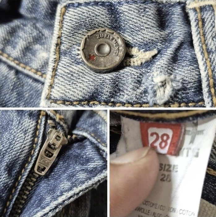 Blugi superbi ZU Elements Femei "Handmade" Slim Fit, Mărimea 28