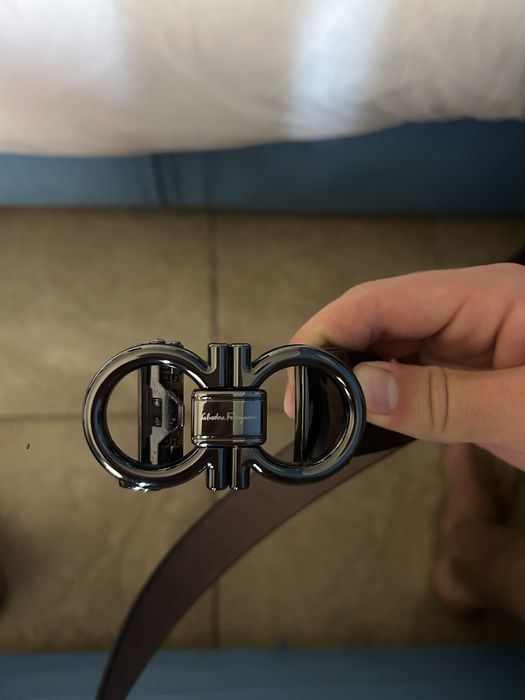 колан ferragamo черен