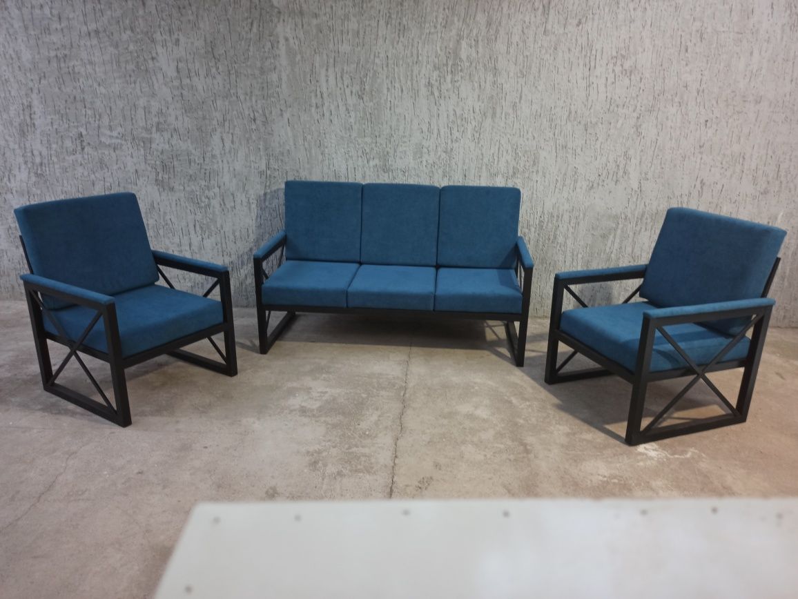 Диван и два кресла Лофт  Комплект от производителя Низкие Цены