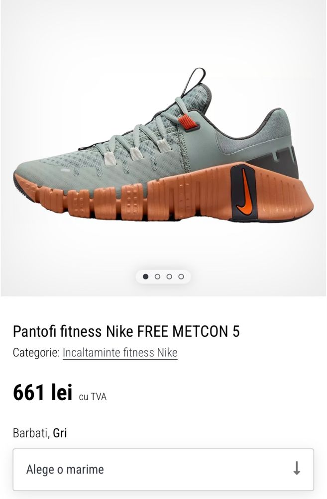 Papuci Nike Free Metcon 5