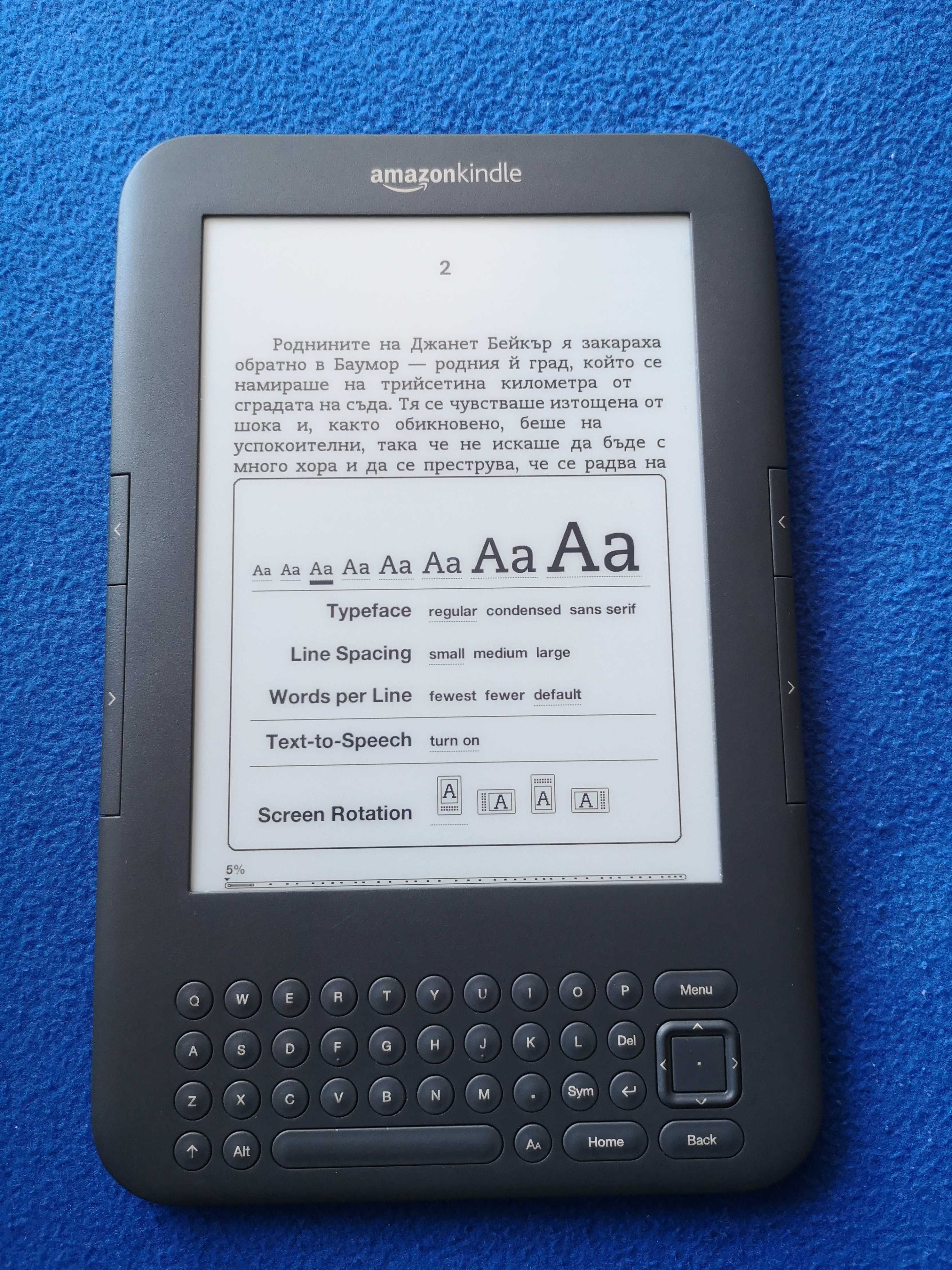 четец Kindle 3 и Kindle 4 и 7