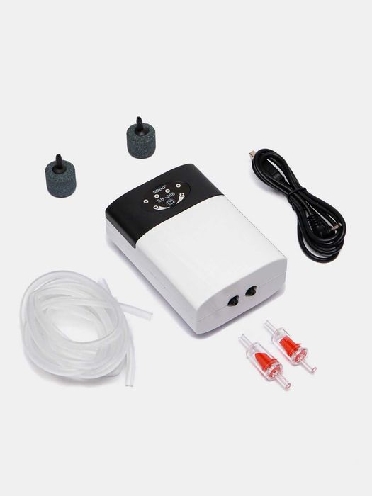 SB-268 Компрессор аквариумный с аккумулятором