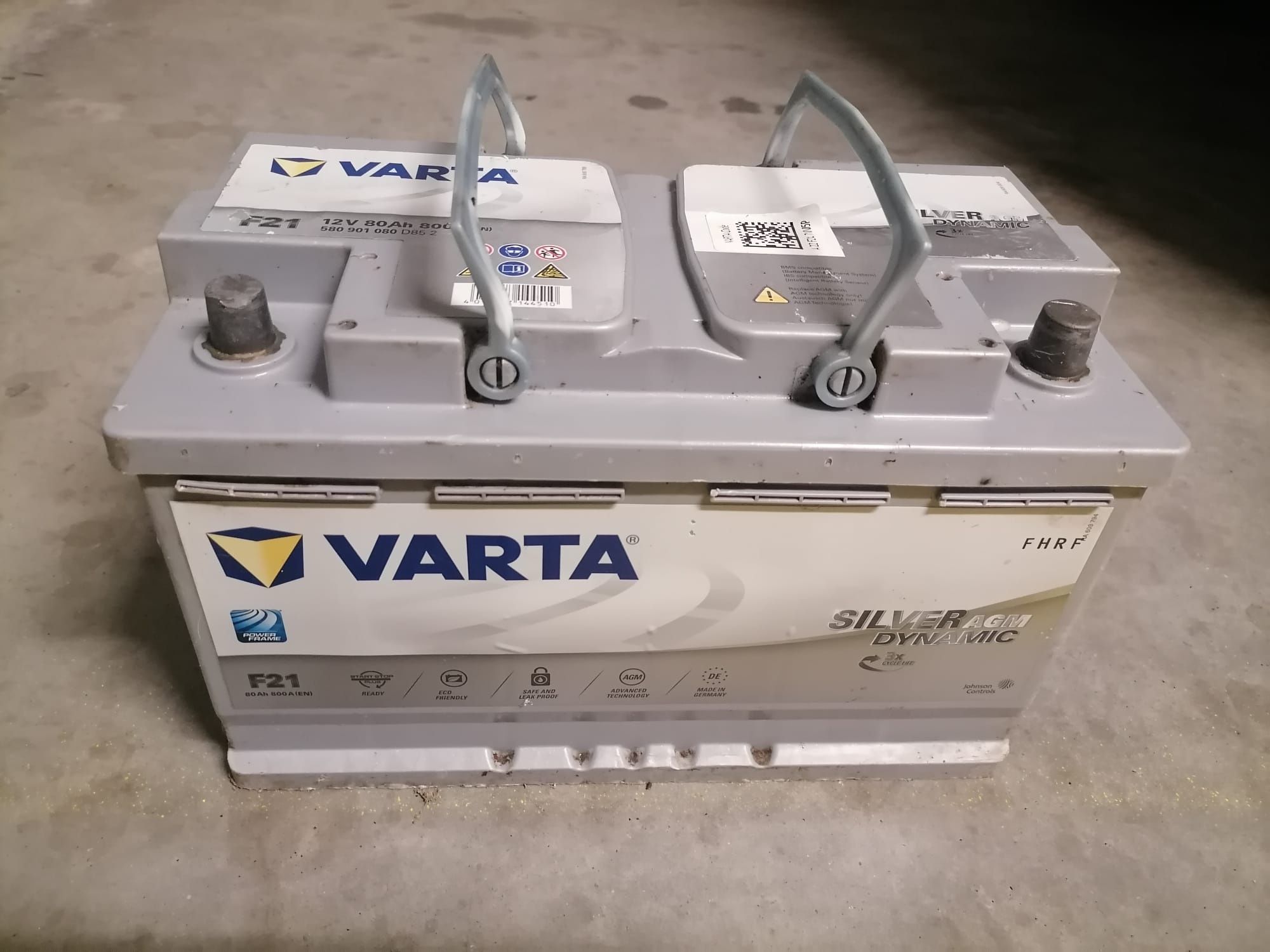 Baterie auto Varta Silver 80 amperi Agm cu Start stop import Germania