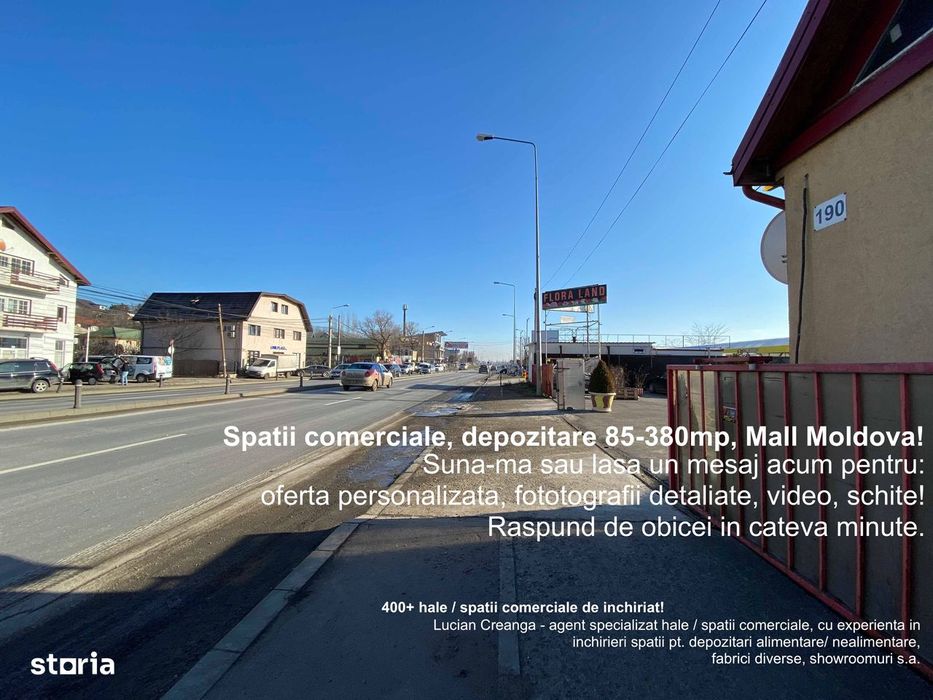 Spatii comerciale, depozitare 85-380mp, Mall Moldova